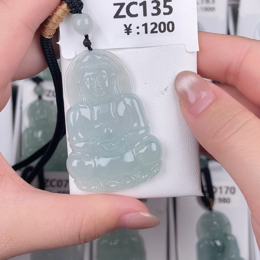 翡翠未镶嵌颈饰zc135