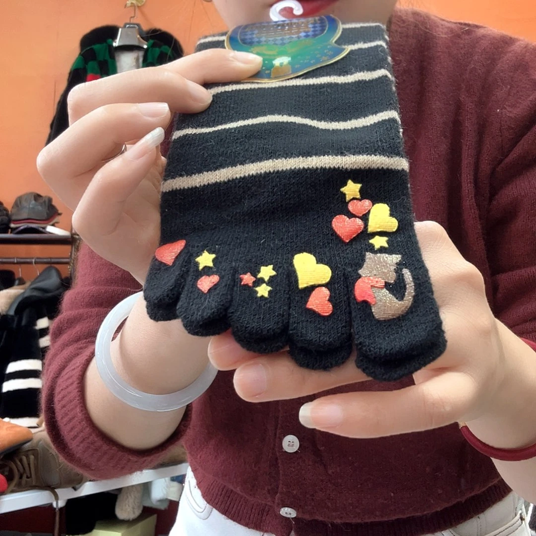 五指袜羊毛针织guj