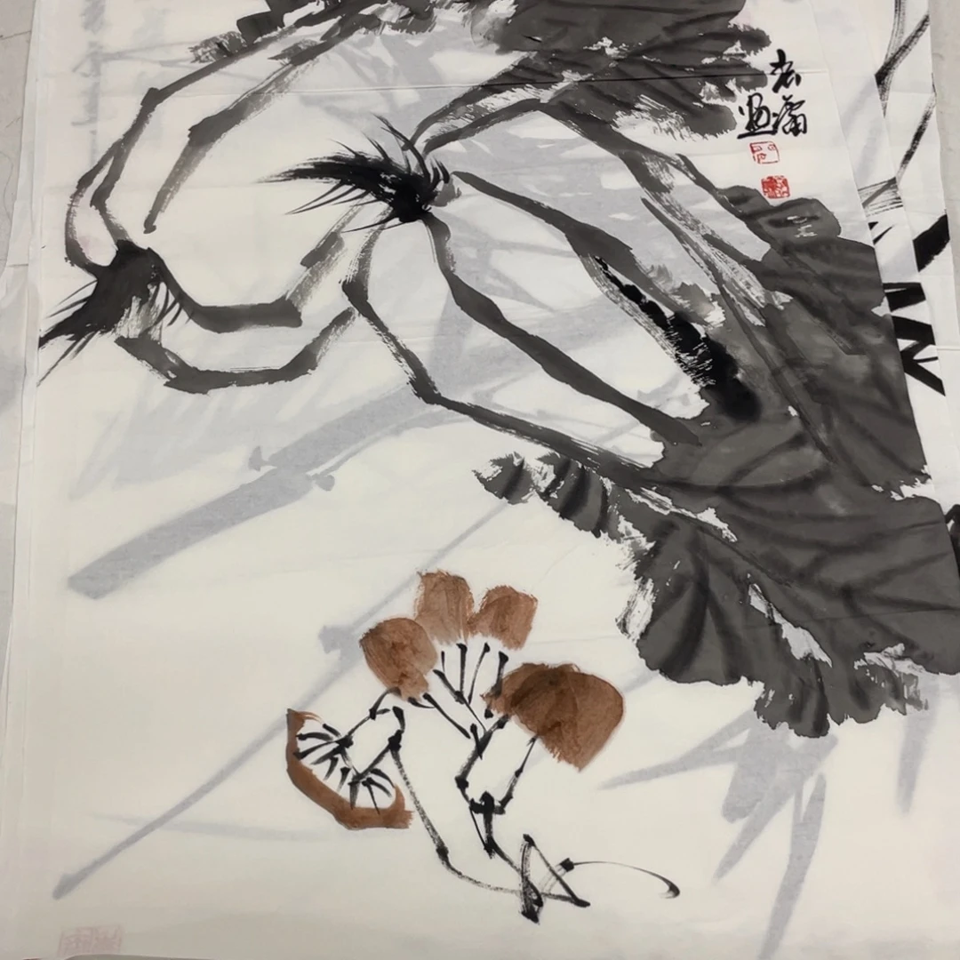 国画闫春雷老师绘画