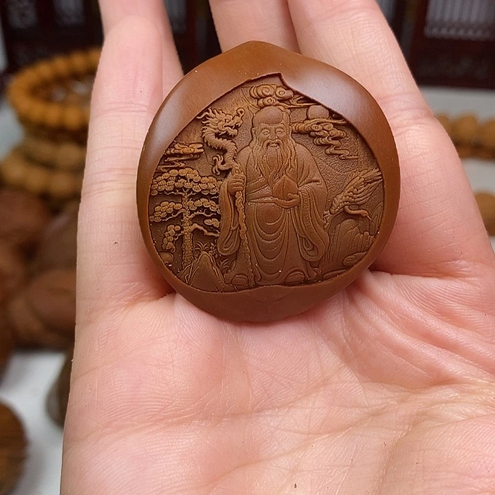 猴头核桃吊坠寿星佬