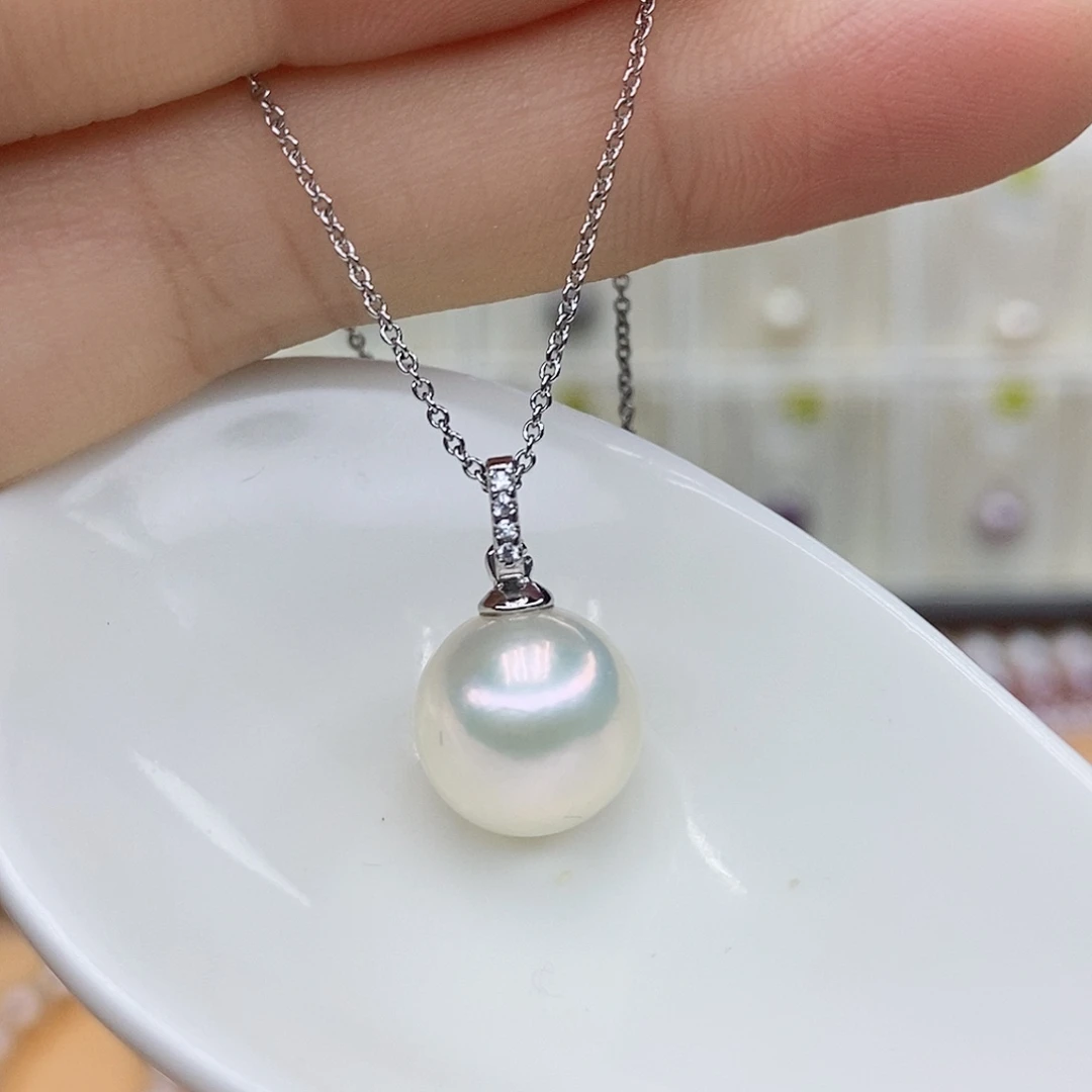 颈饰合金淡水珍珠