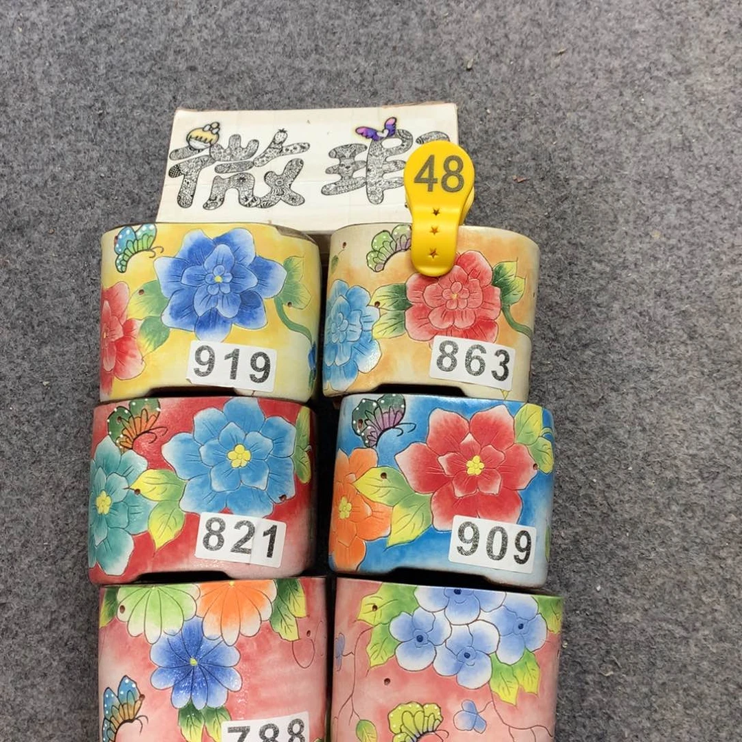 含**笑福利微瑕红陶花盆