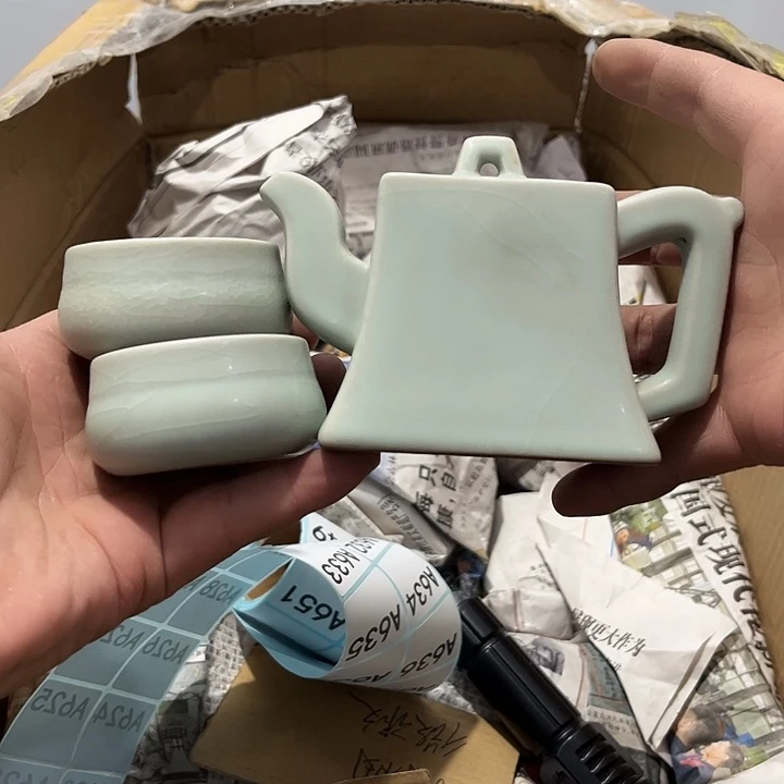 茶具默认微瑕瓷器、茶具、壶、摆件，介意勿拍