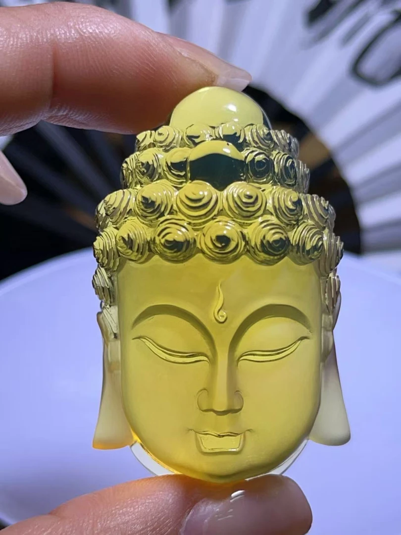 缅甸琥珀 金兰顶蓝佛头