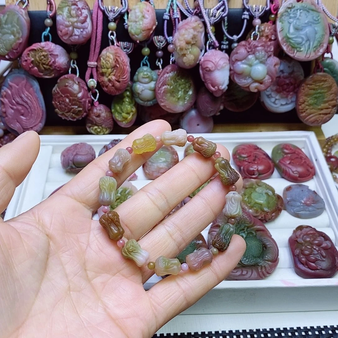 玛瑙/玉髓盐源玛瑙手串未镶嵌