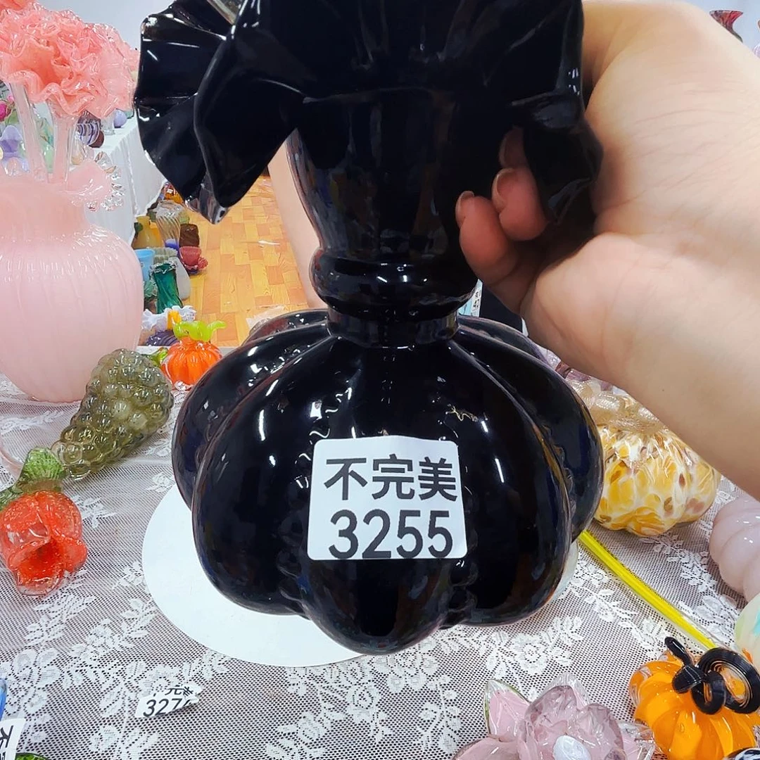 瑕疵琉璃花瓶花器艺术品