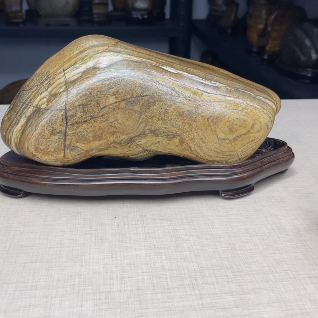 石材广西大化彩玉石配底座