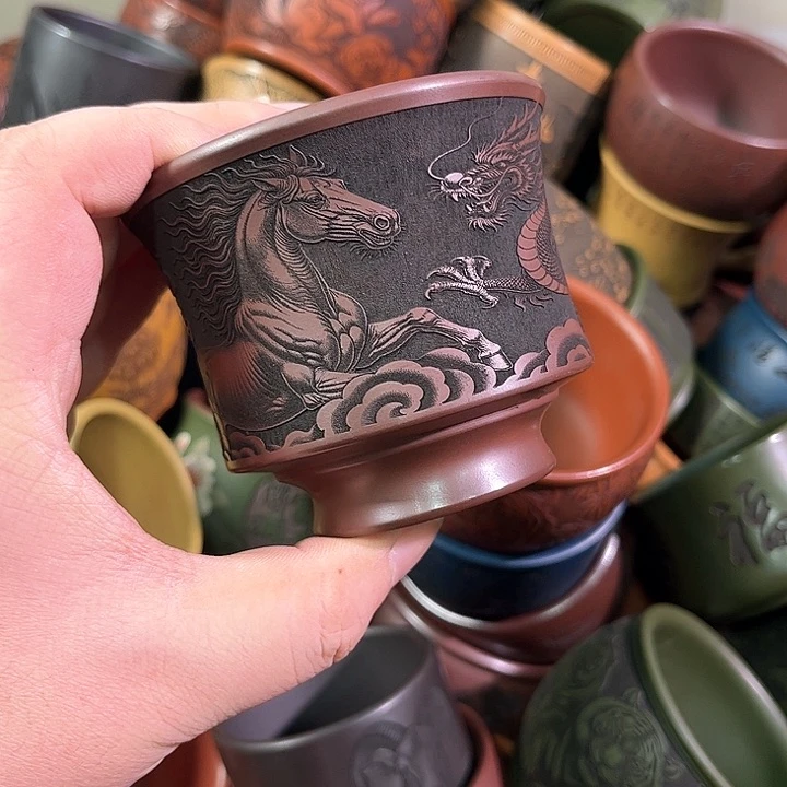 茶杯紫砂全手工紫砂主任杯