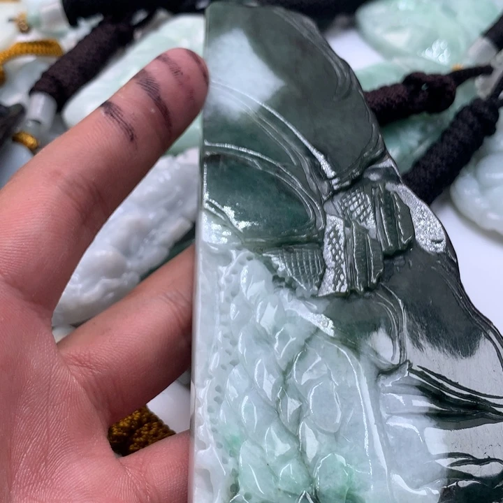 颈饰未镶嵌翡翠保真天然a货翡翠