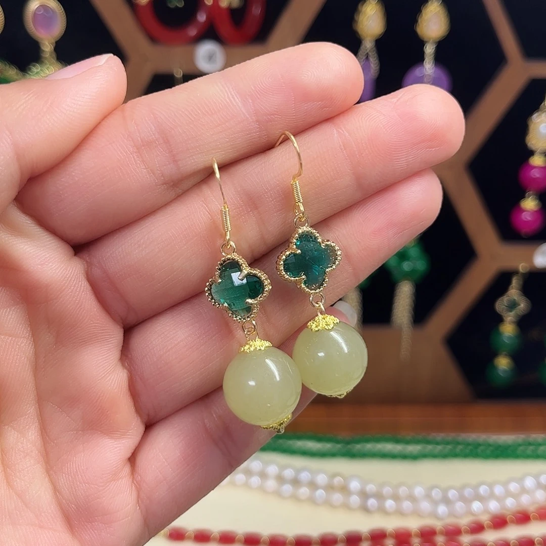 锆石合金925银耳饰