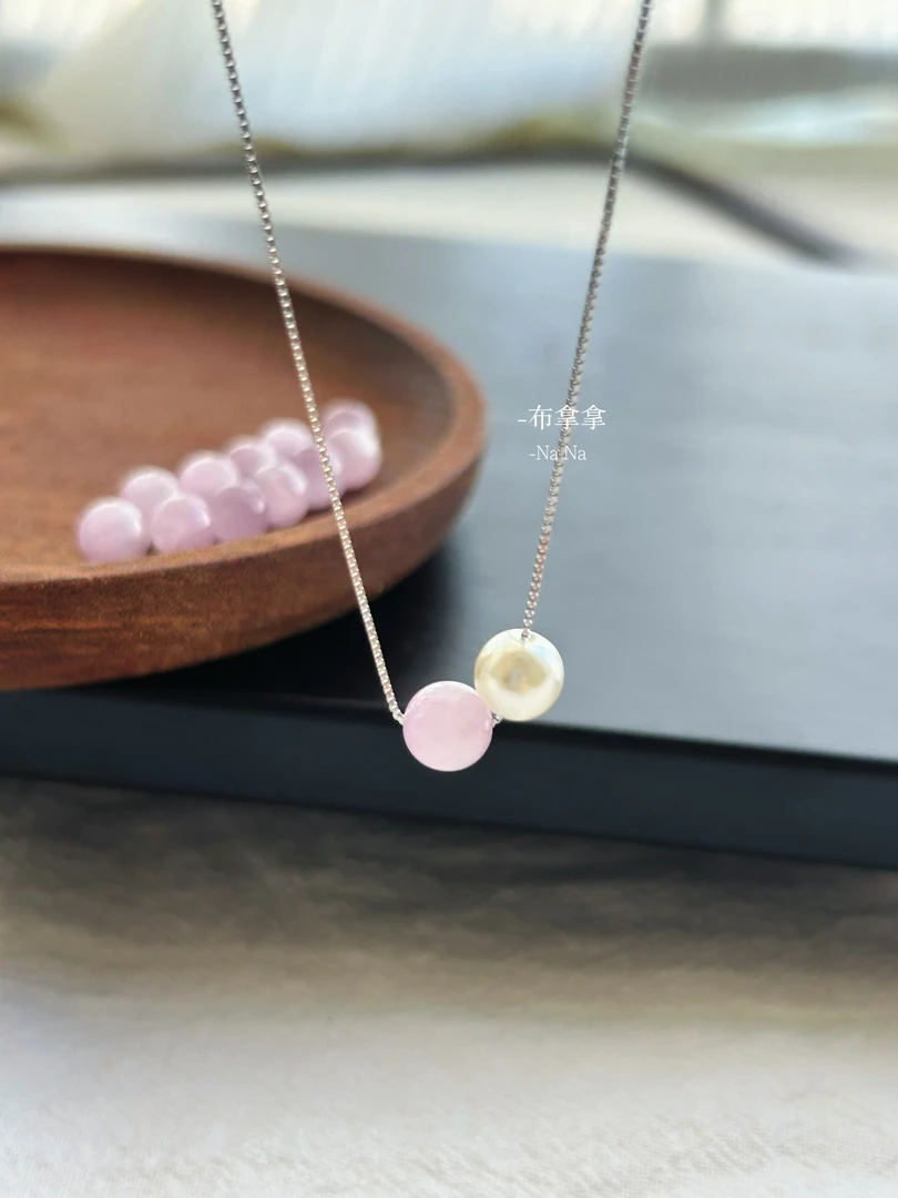坠链均925银 「温如玉」s925纯银项链珍珠锁骨链小众温柔项链礼物女