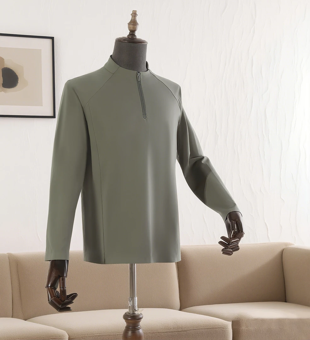 袅平替 城市机能系列 3D立裁 25年秋冬半拉链速干透气户外长袖802