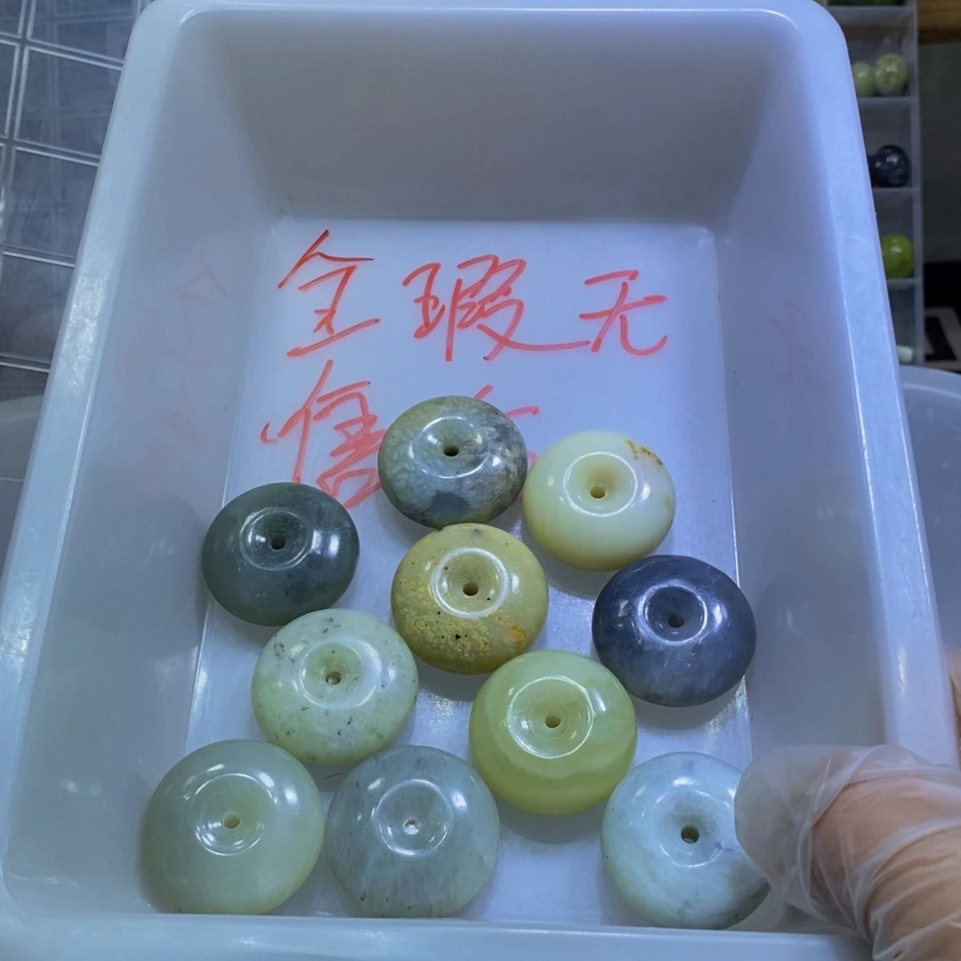 合金蛇纹石玉颈饰425
