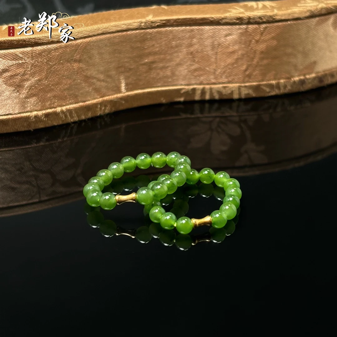 【老郑家】18K金和田玉戒圈 YL59 多样性发一件 约4mm