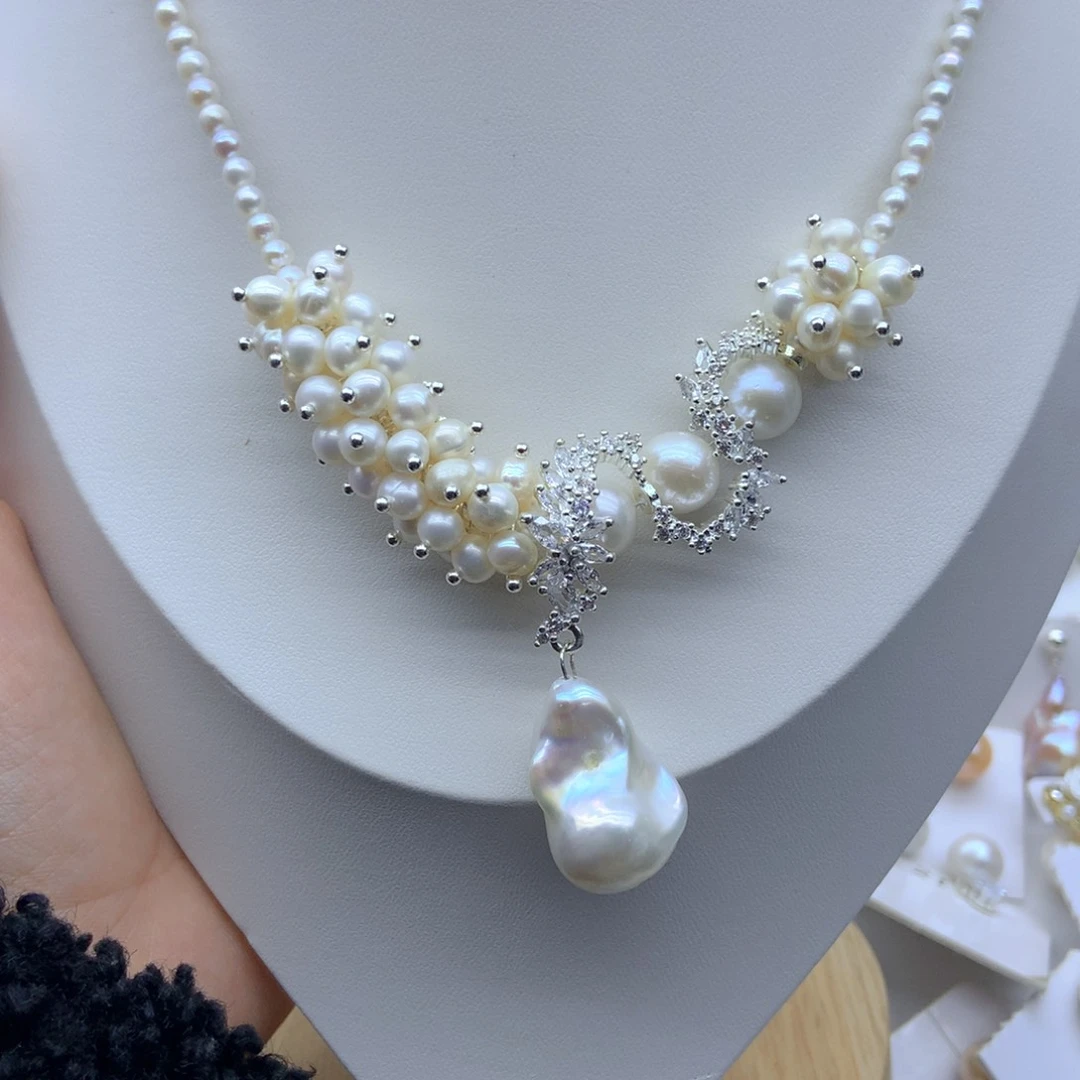 未镶嵌淡水珍珠耳饰