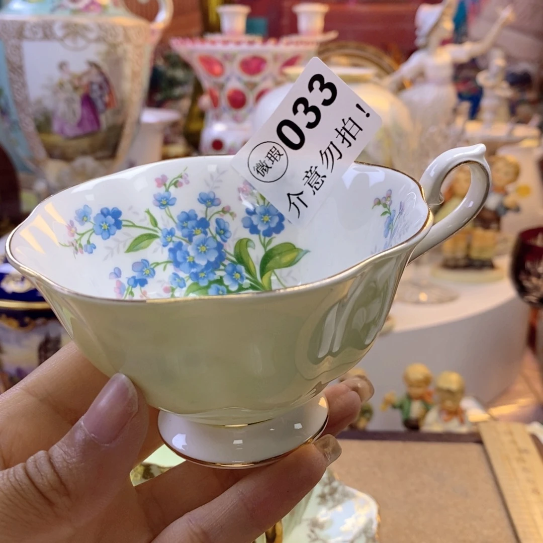 骨瓷阿尔伯特瓷器欧瓷咖啡杯水晶杯