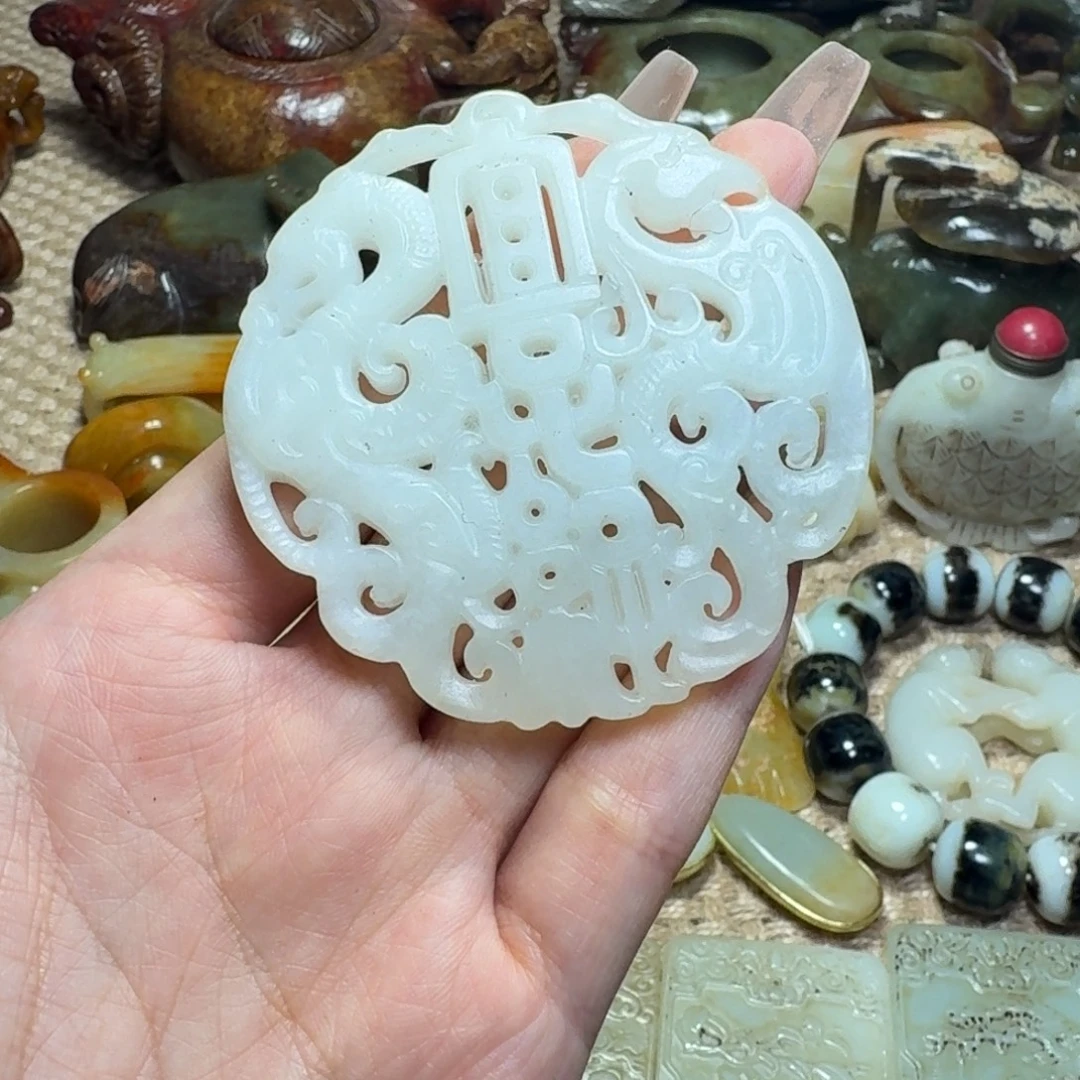 白玉菩提吊坠挂件