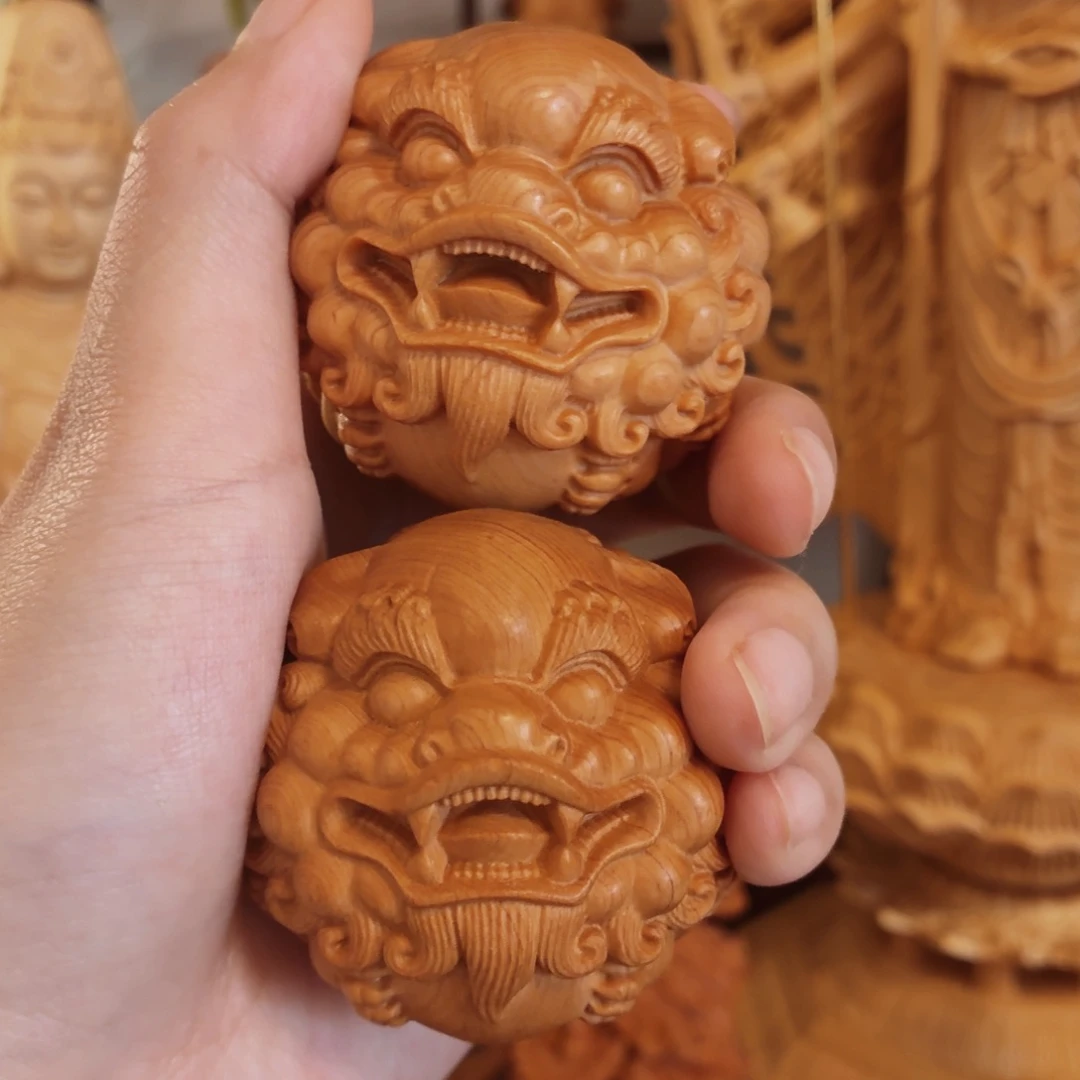 柏木（崖柏）貔貅抱球5.0