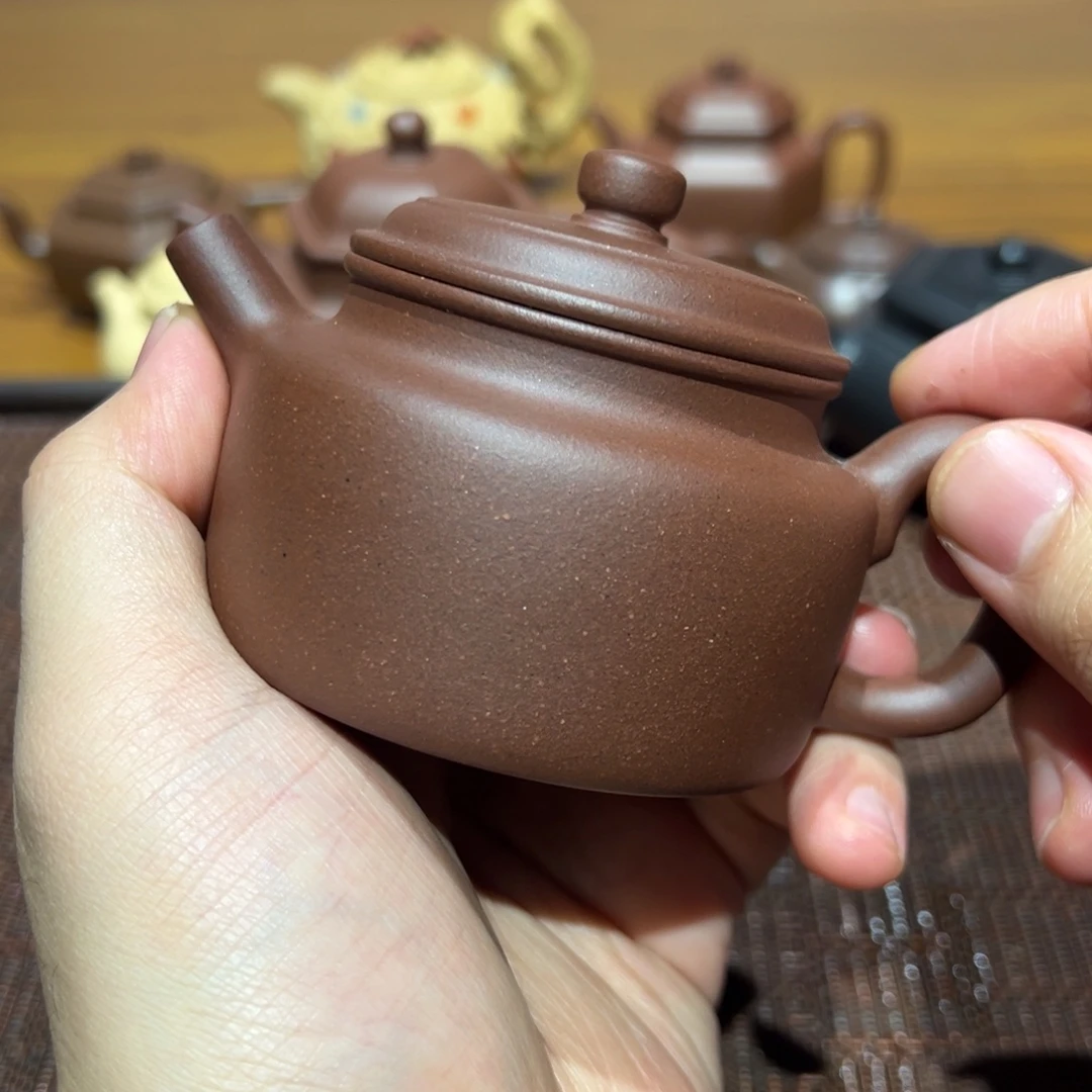 茶壶紫砂微瑕底部內凹