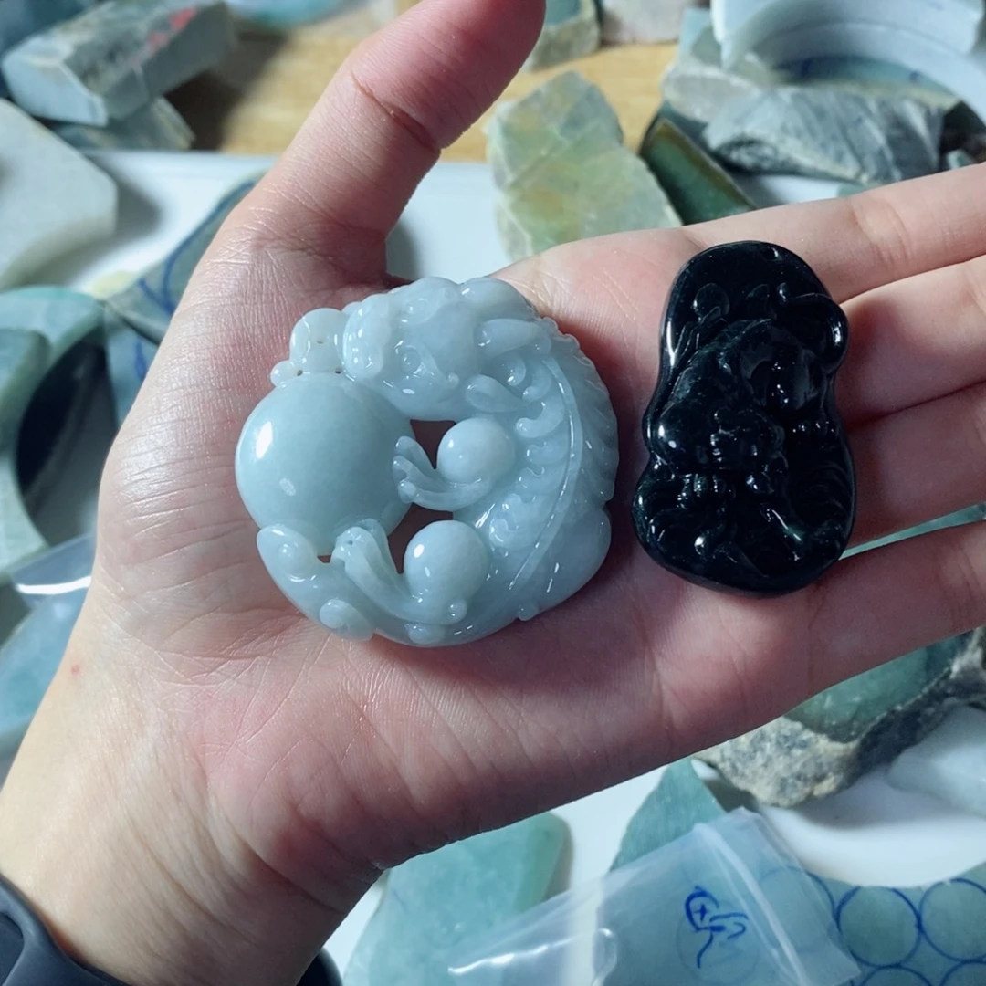 欧***裂翡翠裸石天然翡翠包工