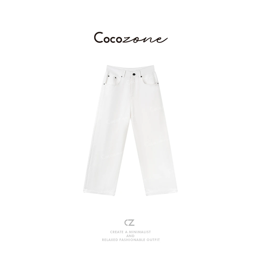 COCO ZONE 刘一一 “氧气白麻” 亚麻混纺柔软休闲裤CD1A0976
