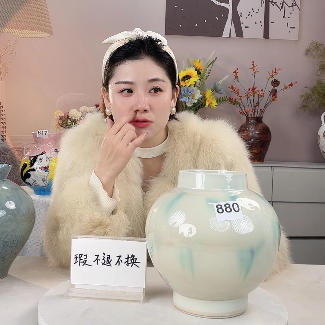 淚***里摆件瑕疵有孔880 景德镇陶瓷艺术精品
