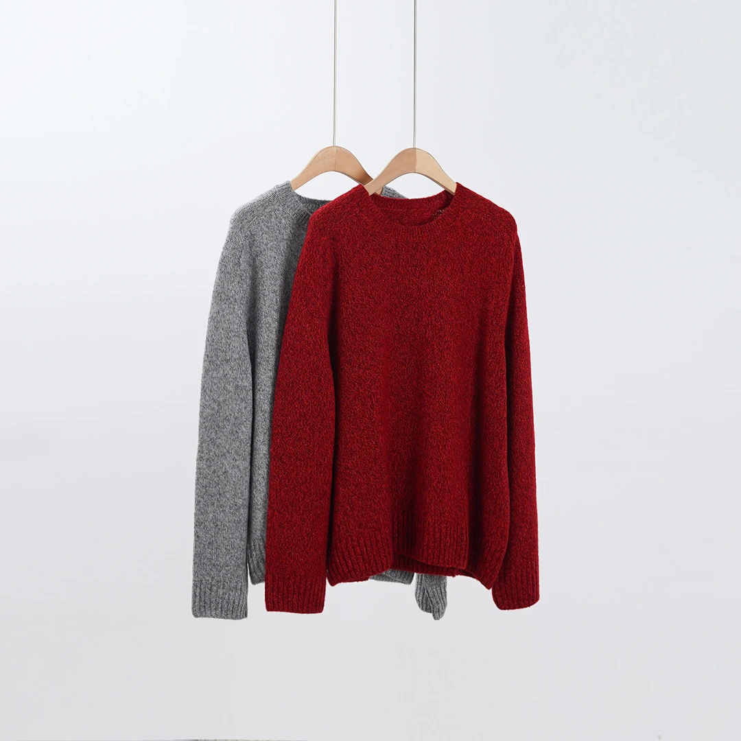 秋冬松弛感莱赛尔绵羊毛女士毛衣（252396）2935