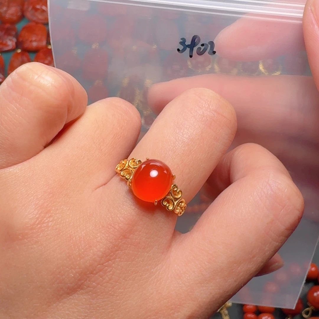 南红玛瑙南红银S925镶嵌