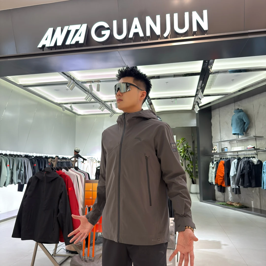 【安踏膜】风暴甲丨国家队同款科技安踏膜冲锋衣新款户外男士外套