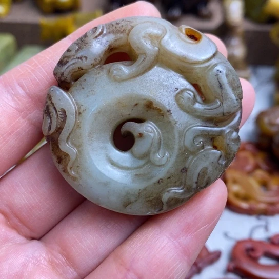 蛇纹石玉未镶嵌颈饰134