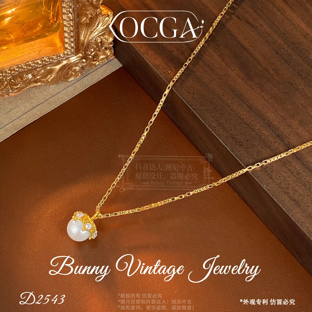 镀K金D2543 法★【加冕皇冠】春OCGA 欧斯伽斯 项链