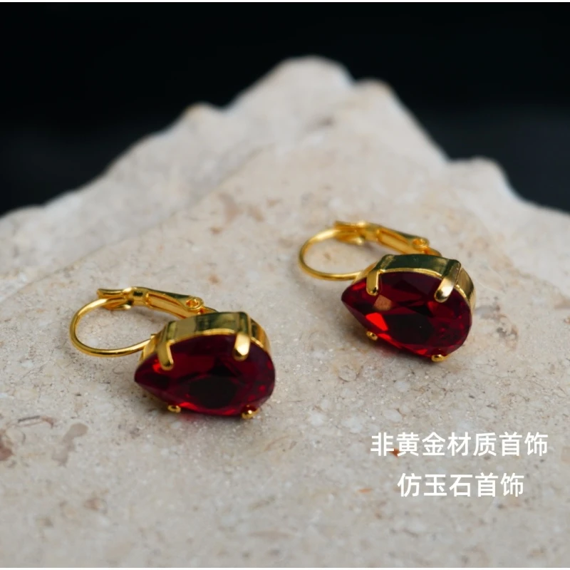 铜合金  合成立方氧化锆 耳饰 FB 21211