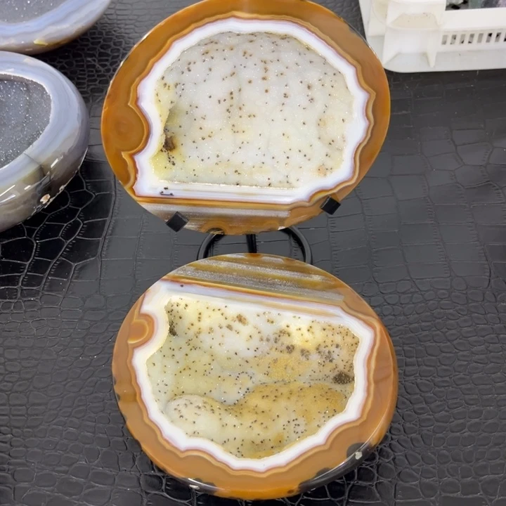 未镶嵌珠宝半成品水晶高货精抛彩软盆