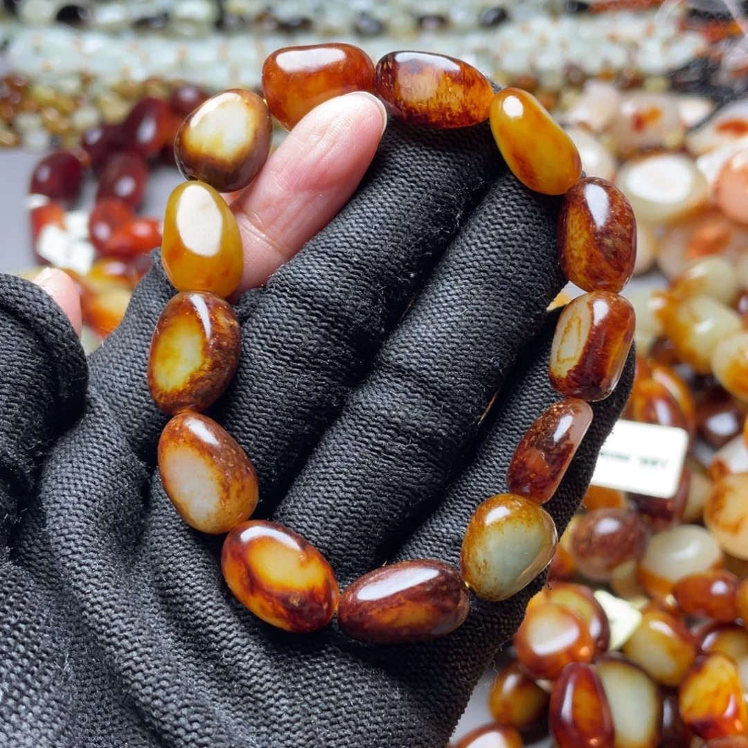 和田玉未镶嵌手链