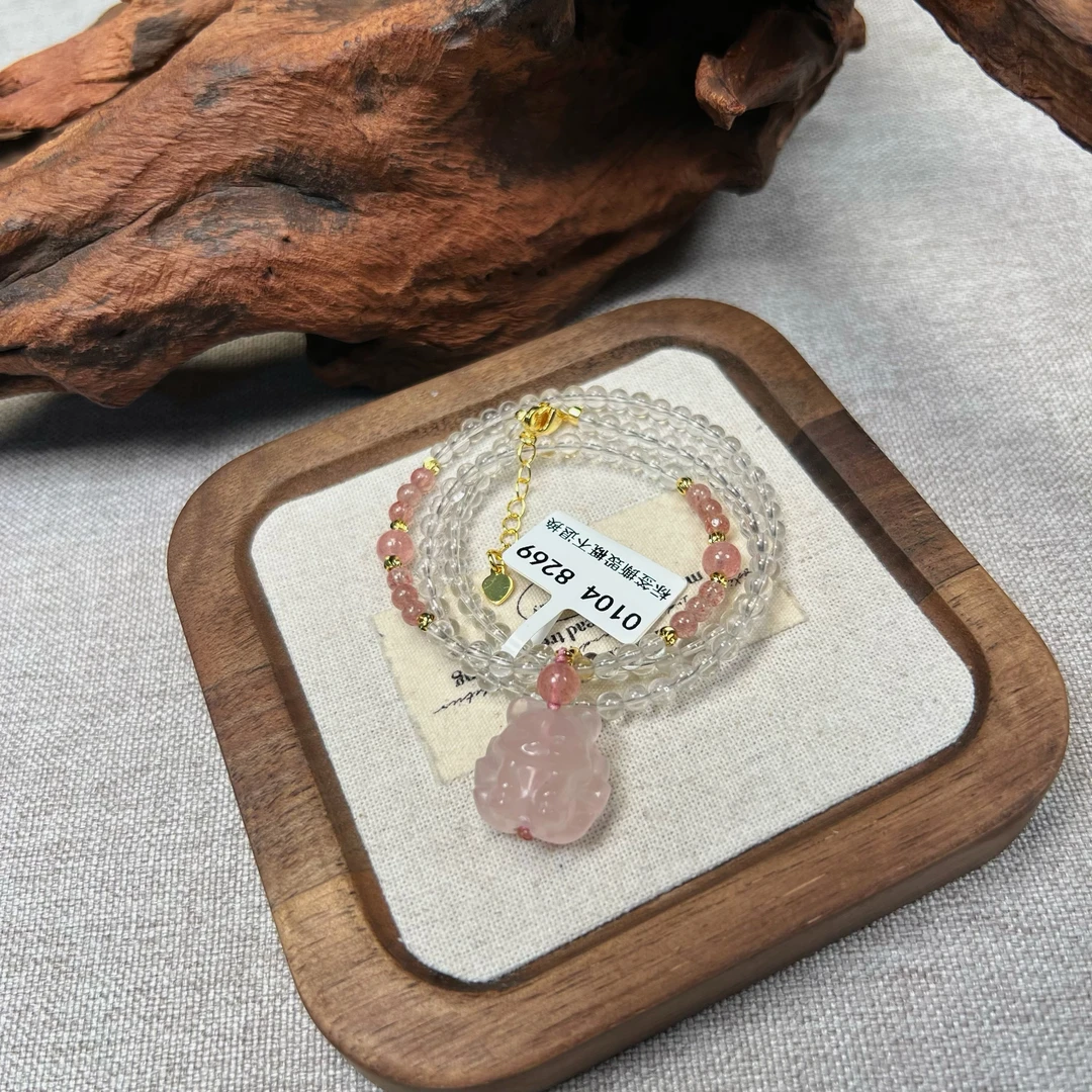 【魅力狐】TGS天然水晶手串原创设计 K104