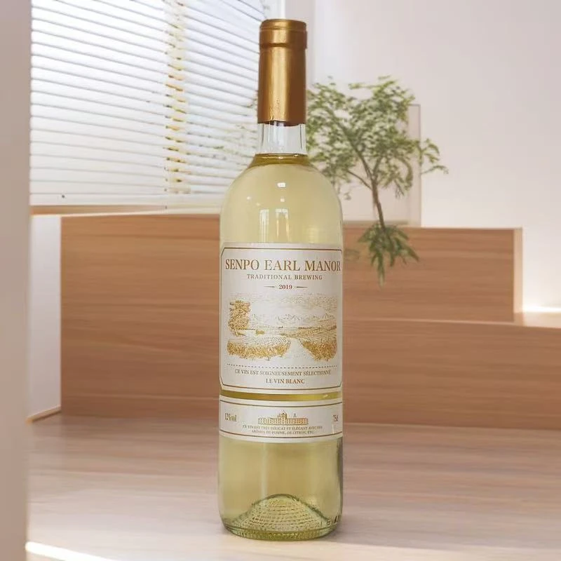 神葡伯爵庄园白葡萄酒750ML 单支裸瓶无礼盒