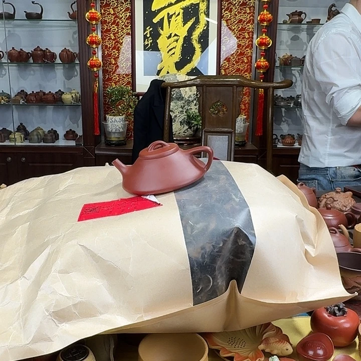 紫砂茶壶合瓢清水20白