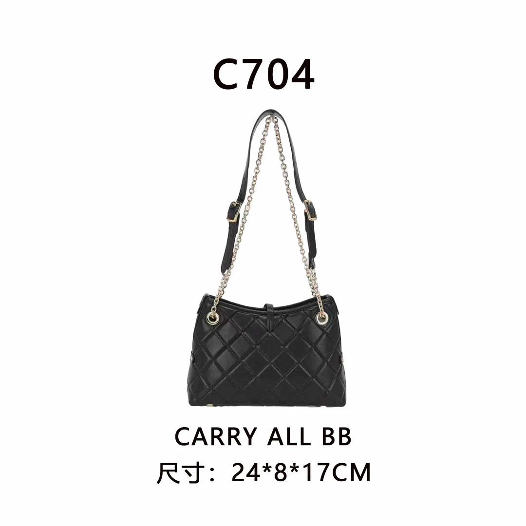 【C704】carry all25CM（尺寸:24*8*17CM）新款女包黑色