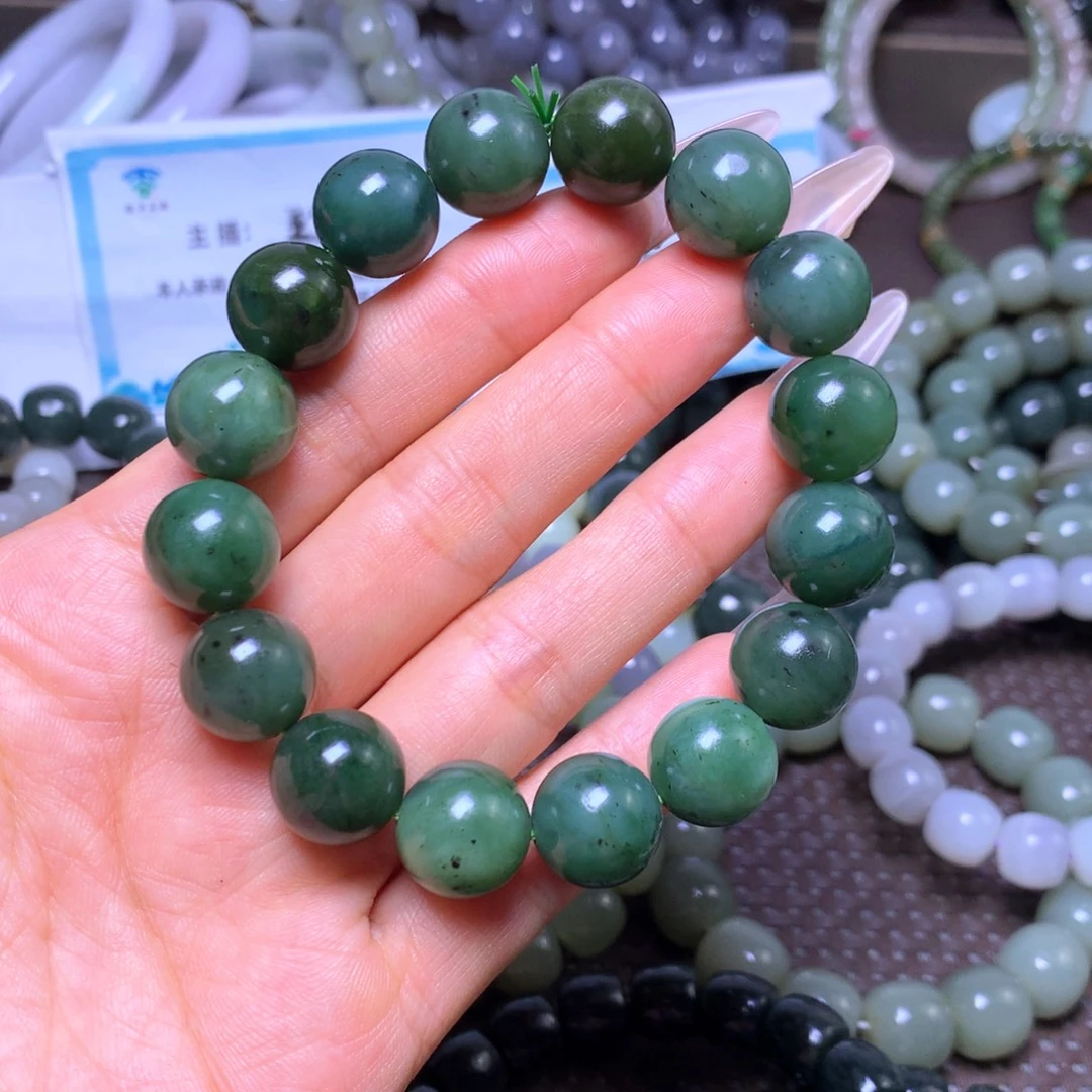 和田玉未镶嵌手串卡14