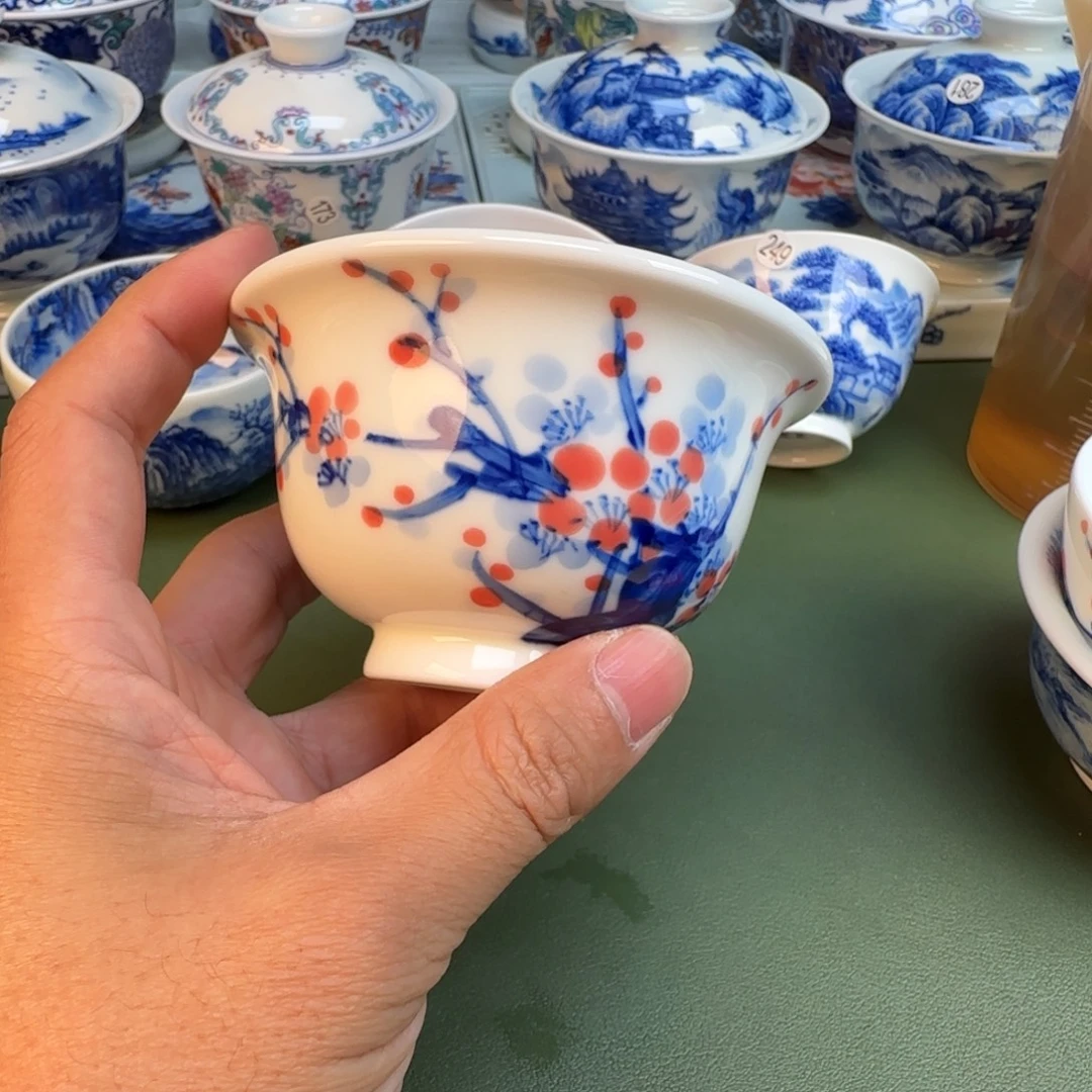 纯手工纯手绘茶具石头269