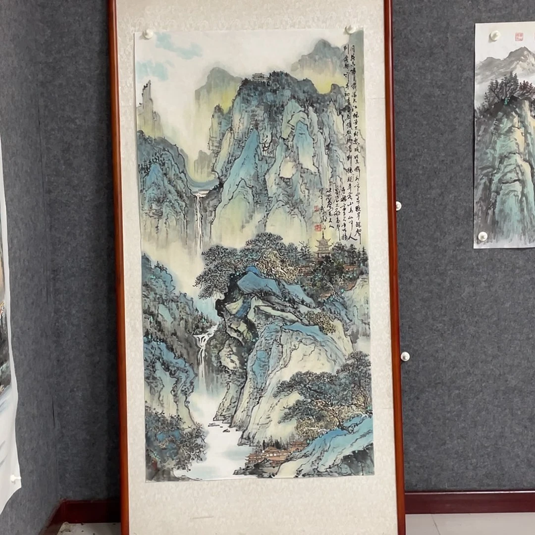 国画四尺138.69画芯 捡漏 不带框