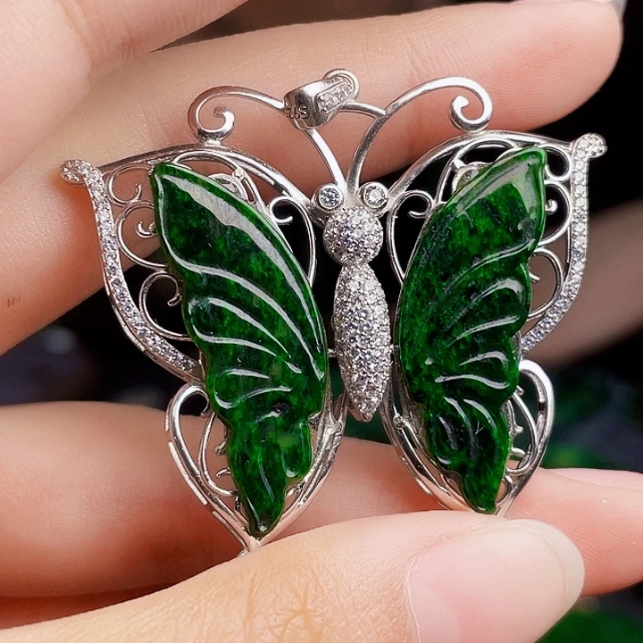 翡翠银S925镶嵌颈饰多样性