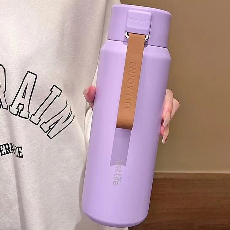 黑骑士保温杯简约大气保温杯高颜值杯子男女带盖水杯大容量茶隔杯