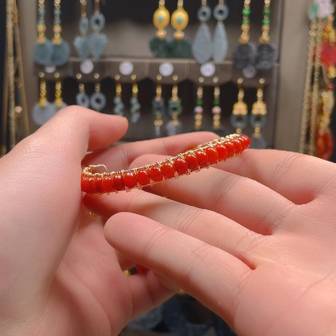 翡翠耳饰合金翡翠