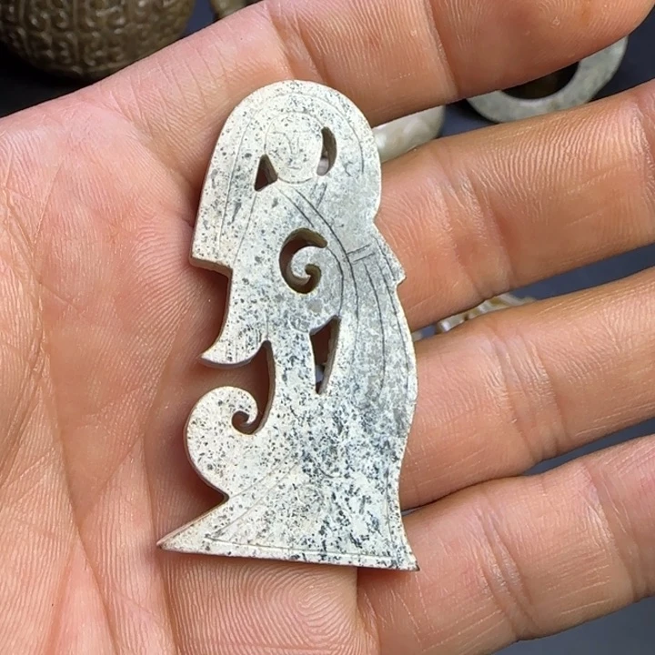 和田玉挂件未镶嵌茶**欢