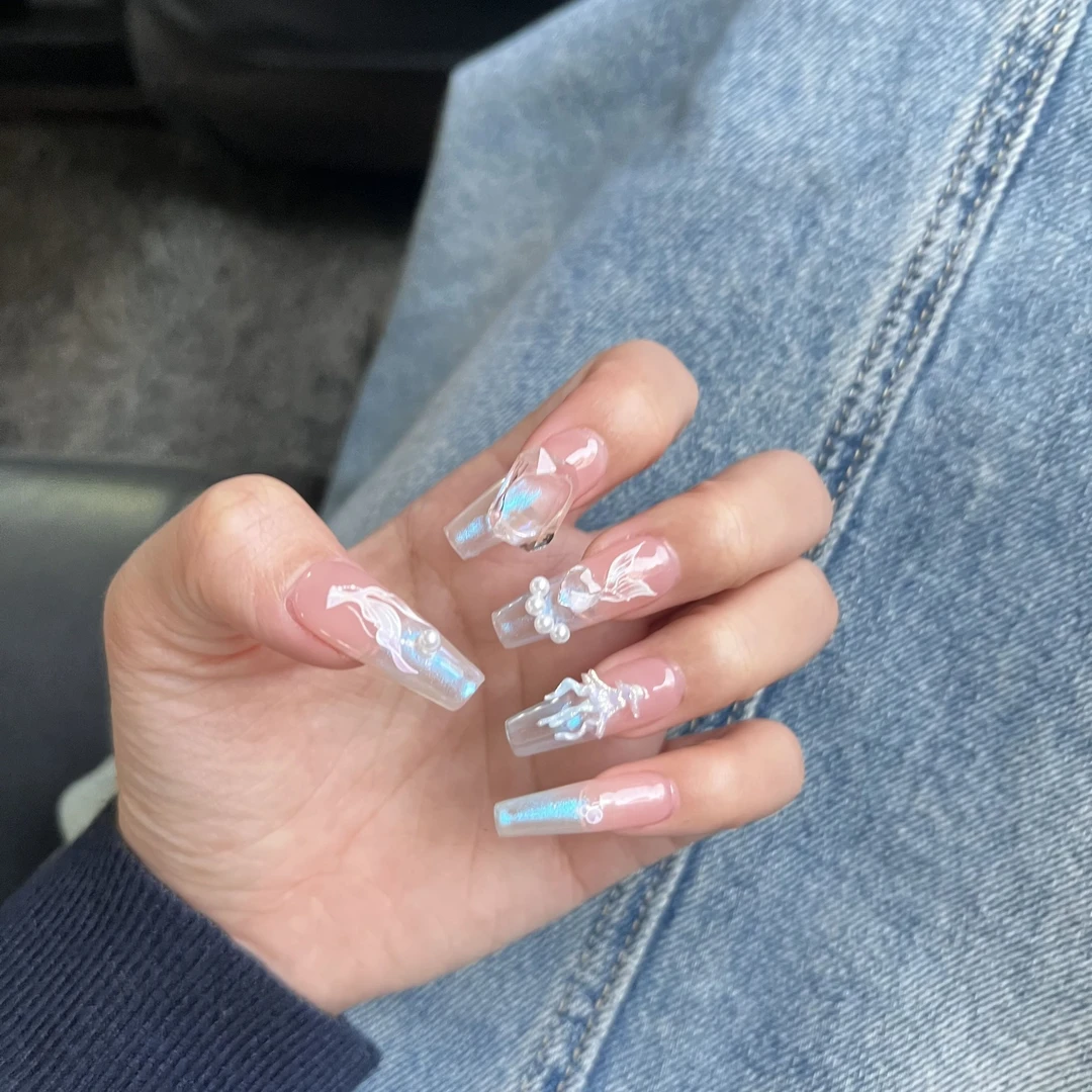 纯手工新年高级感原创穿戴甲过款链接[一单飞，默认微瑕]