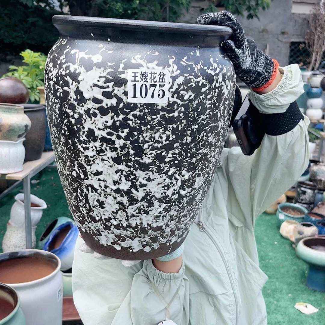 紫砂花盆王嫂花盆直播0606-1075高33口25