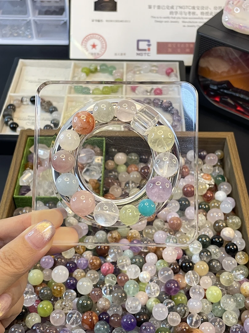 定制水晶手串DIY（天然水晶存在微瑕  介意勿拍 NO退NO换）