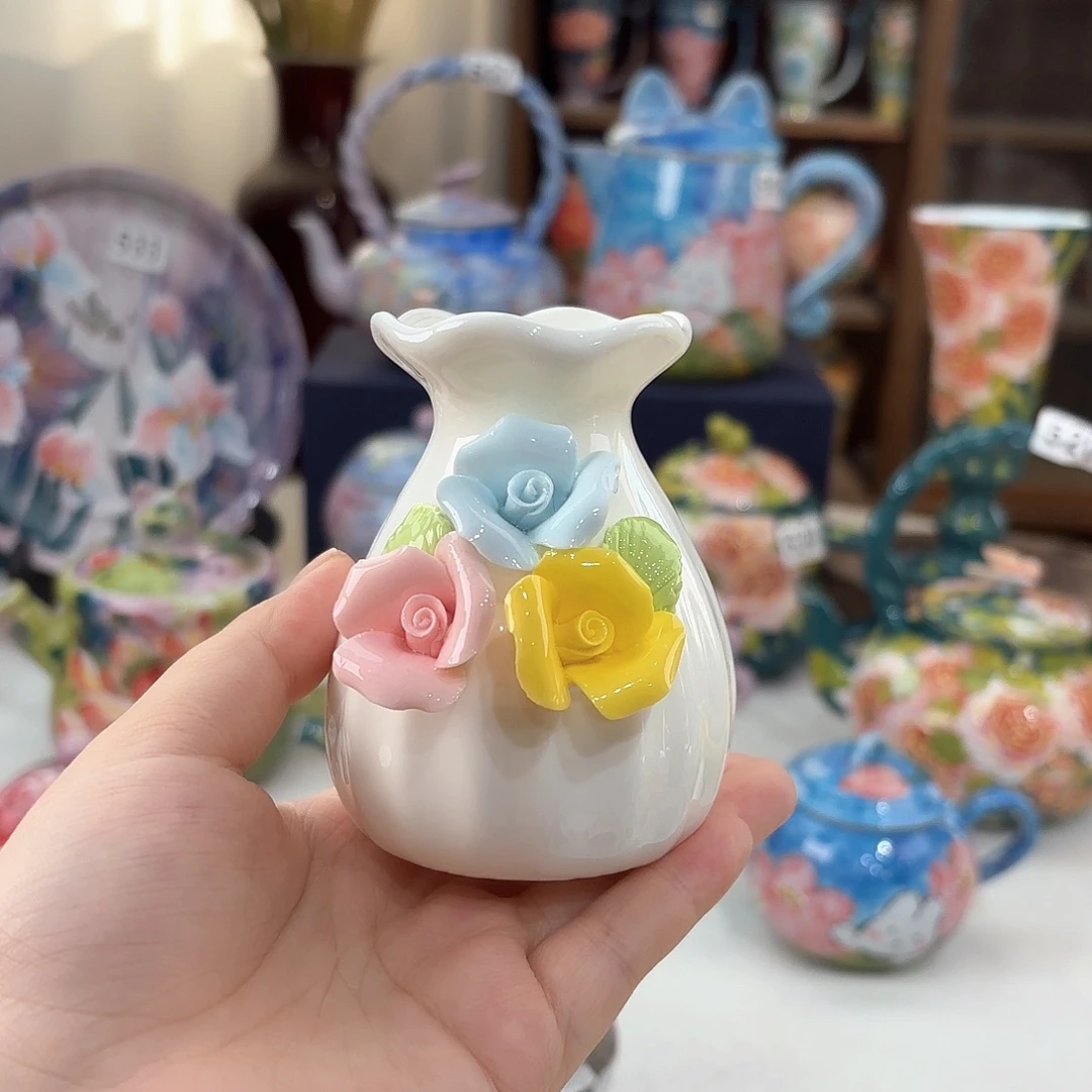 景德镇手绘高温釉下彩陶瓷茶具