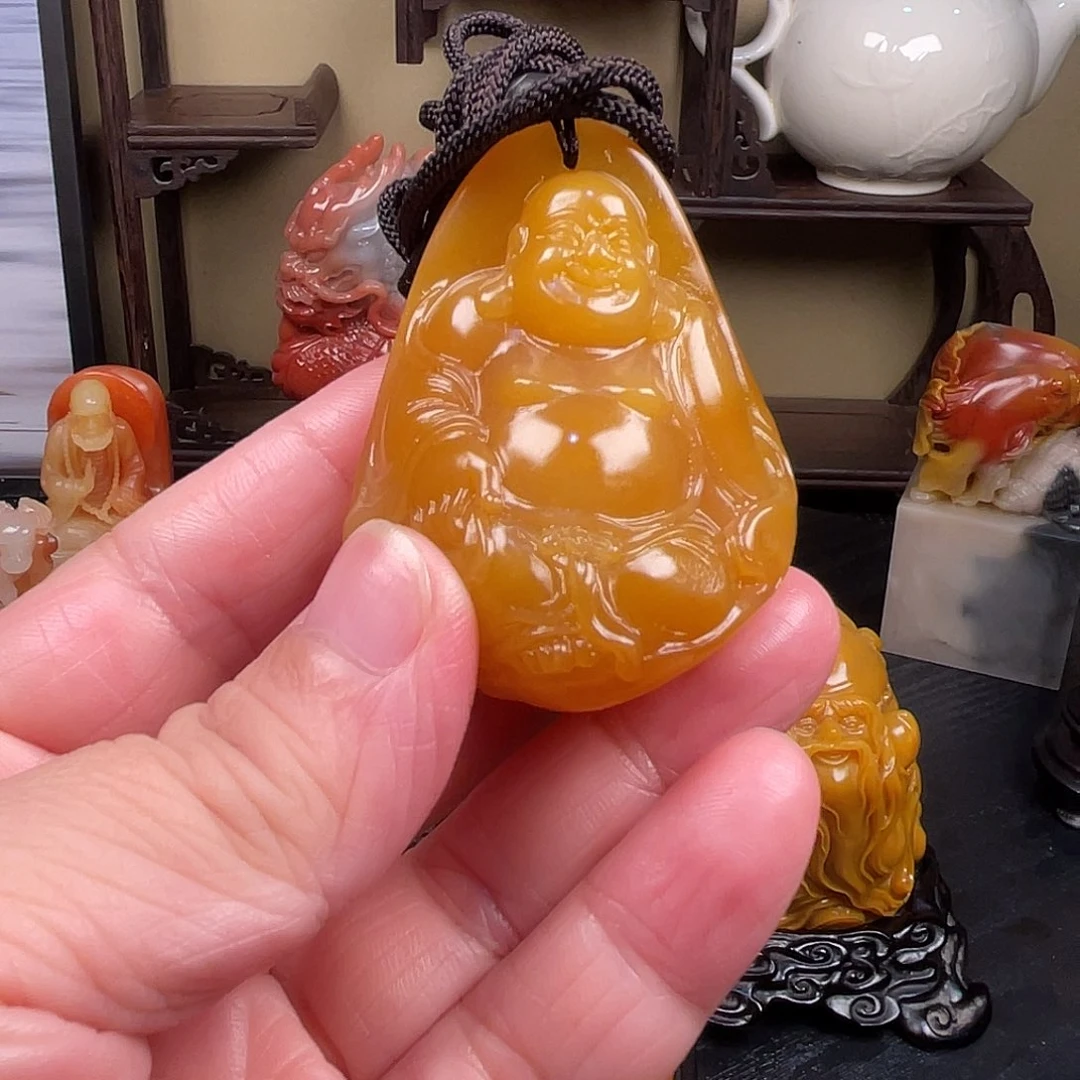 福***余老挝石纯手工制作工艺品
